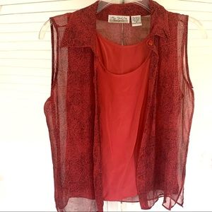 New York City Design Co 100% silk Snake print Blouse